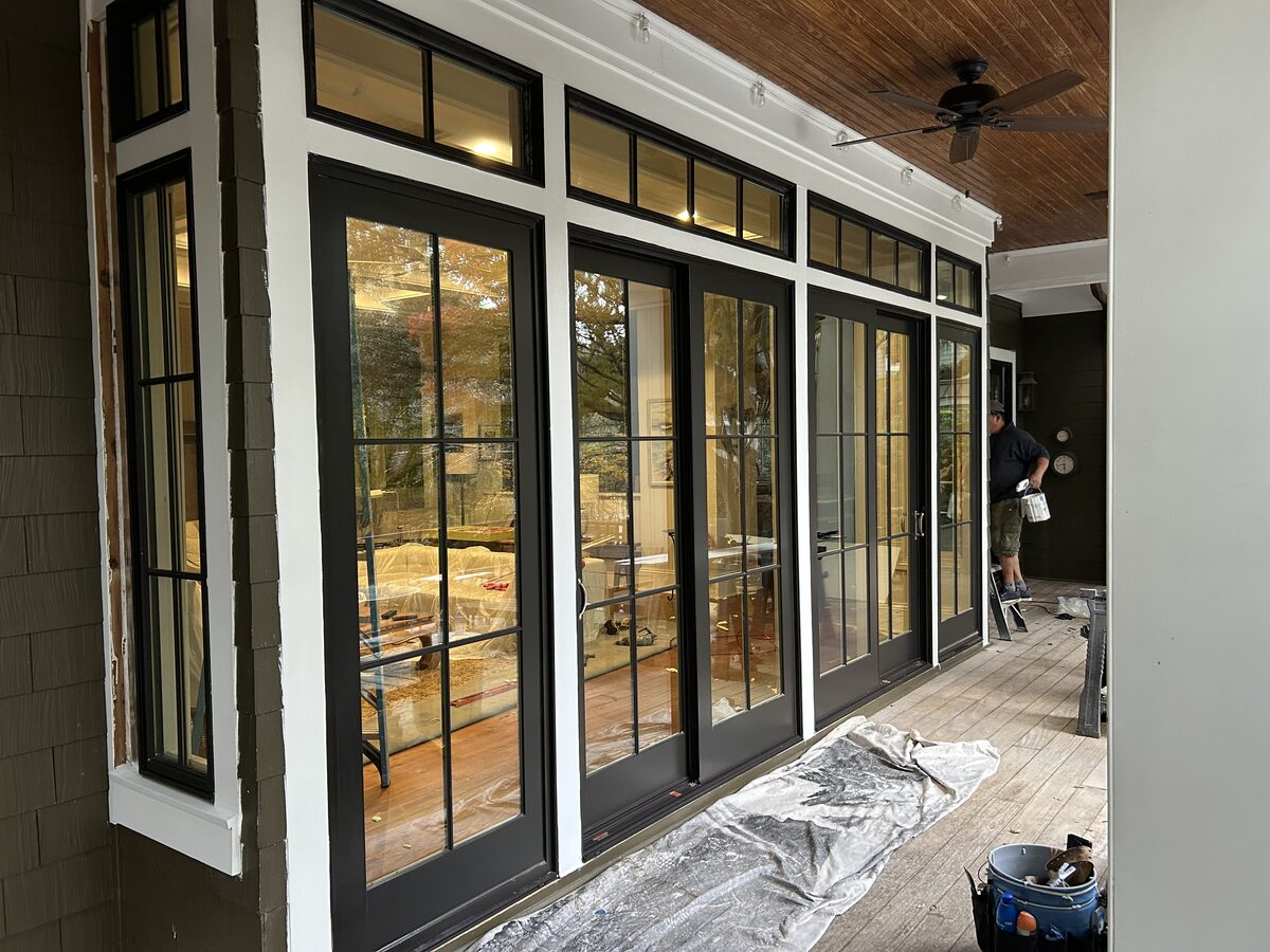 Door and window wall — installed and finished